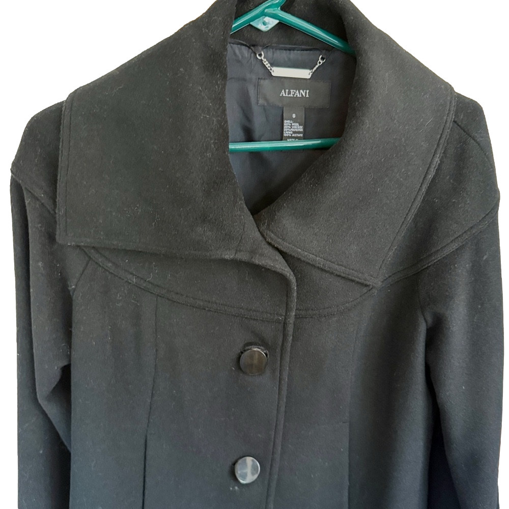 Alfani Black Wool Blend coat​